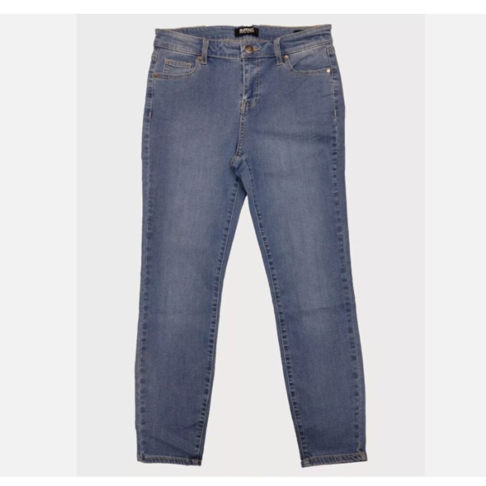 Buffalo David Bitton Women's Super Soft Capri Blue Denim 6/28 - Picture 2 of 3